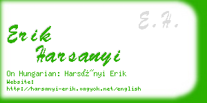 erik harsanyi business card